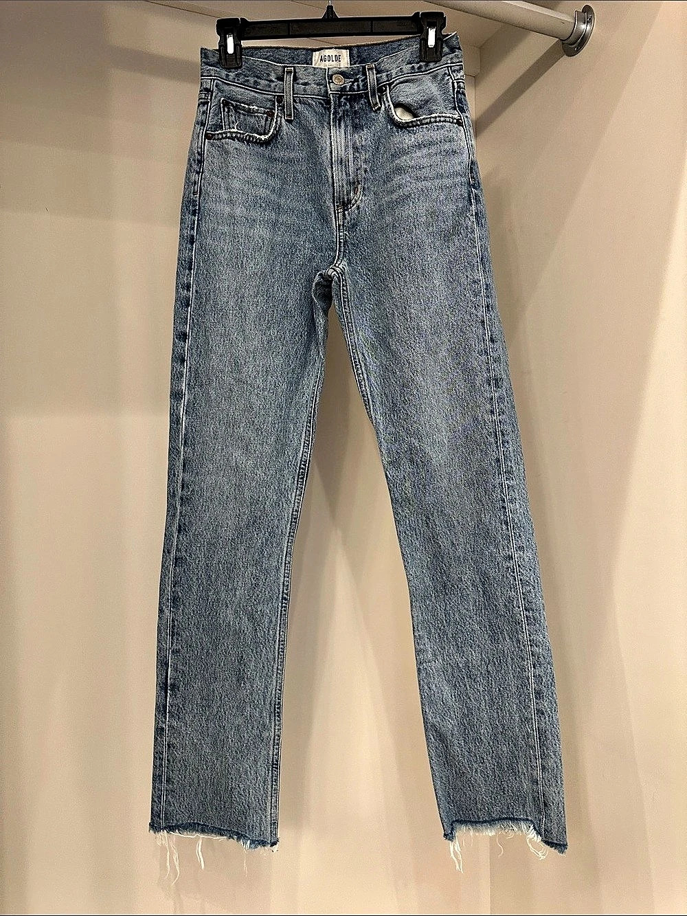 Agolde Straight Leg Jeans Blue Waist 25